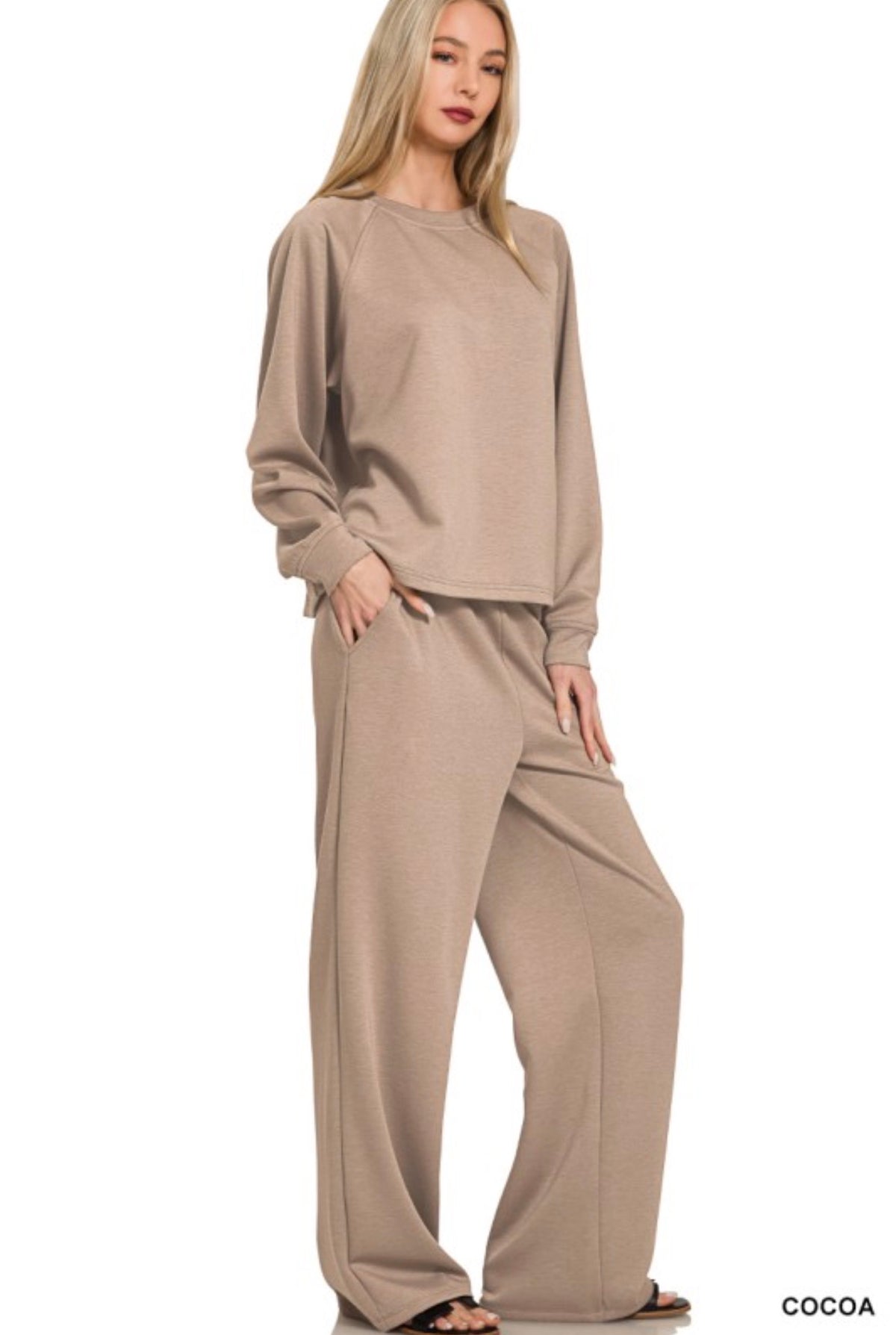 Cocoa Scuba Pant Set