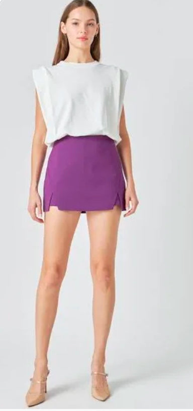 Purple Skort