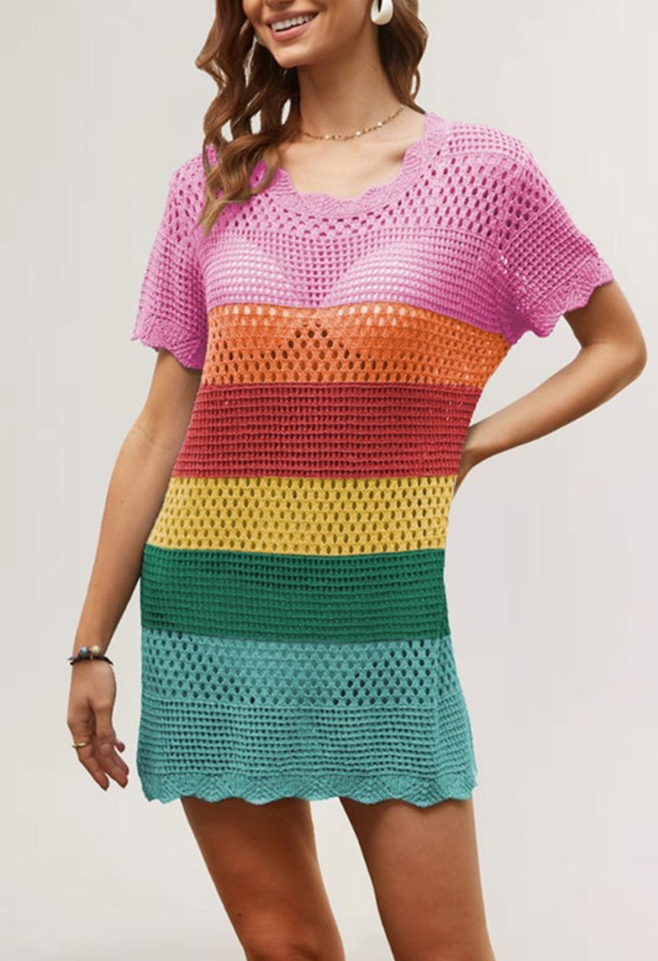 Colorful Swim Cover-Up