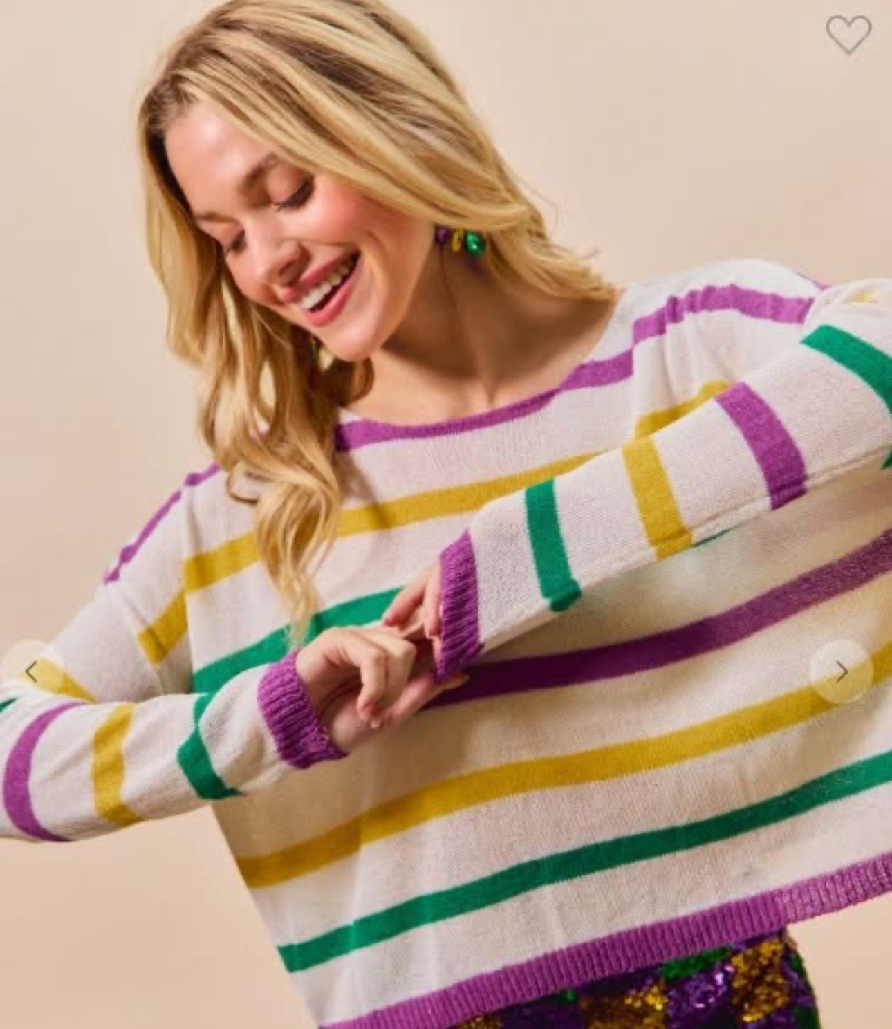 Lightweight Mardi Striped Sweater