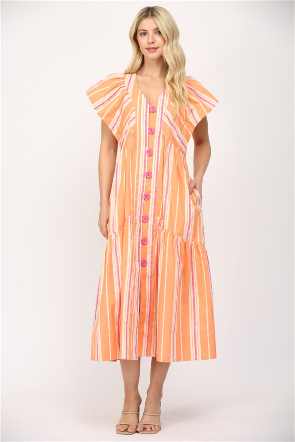 Botton Maxi Dress