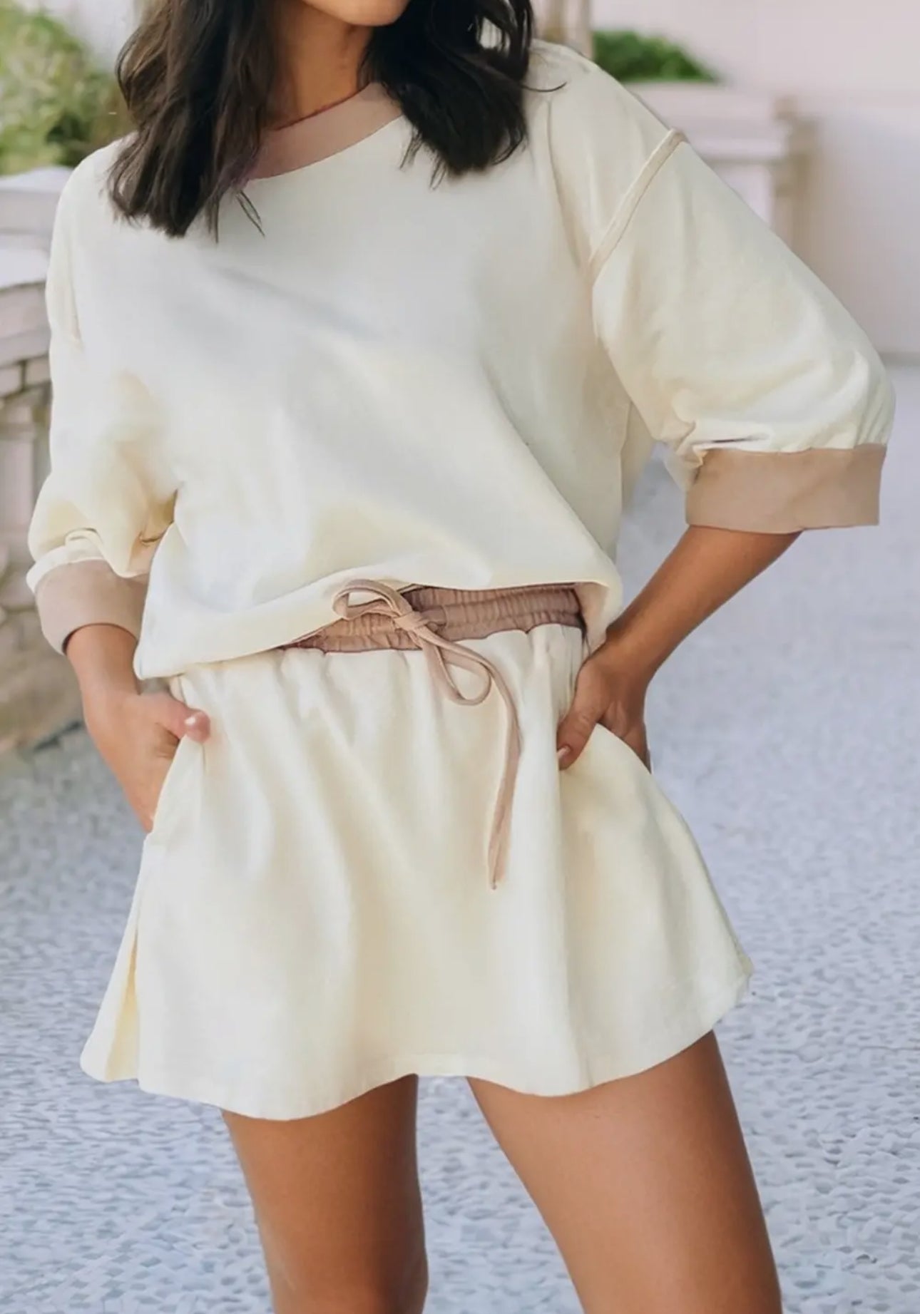 Neutral Skirt Set