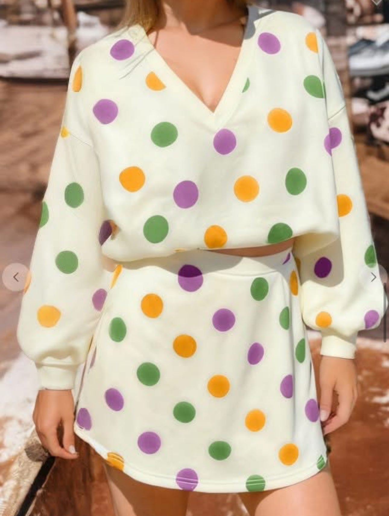 Mardi Polka Dot Set