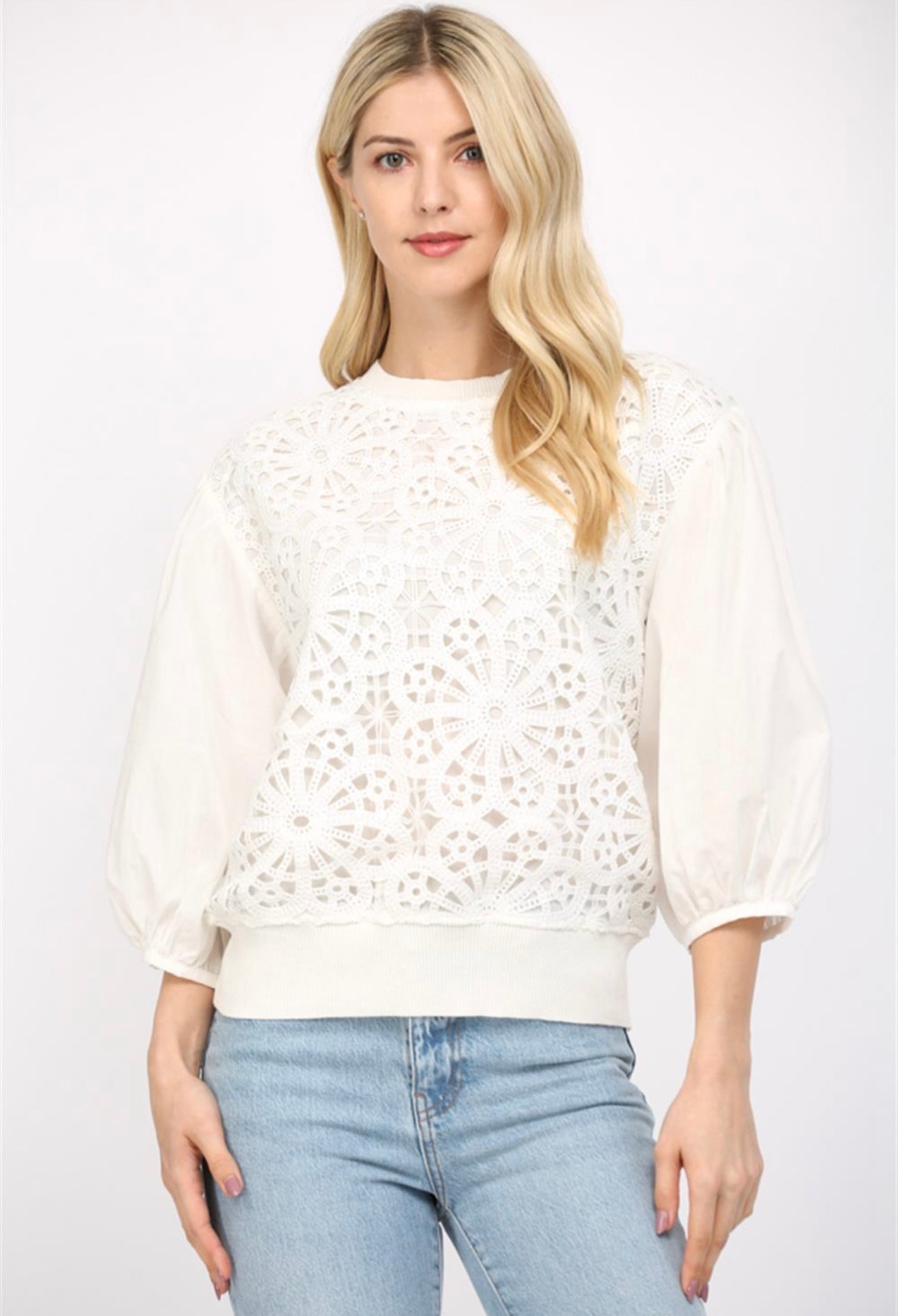 Mixed Media Crochet Top