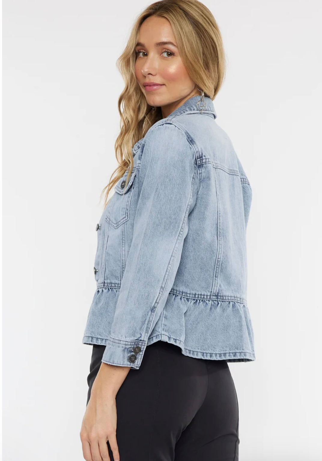 Peplum Denim Jacket