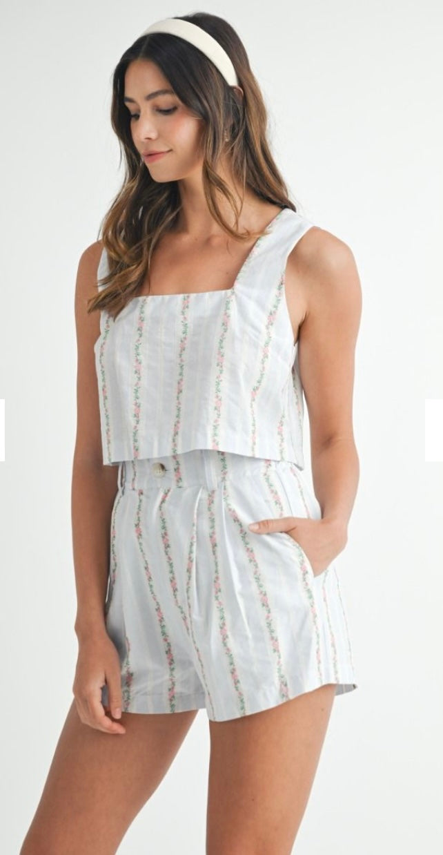 Floral Print Short Set