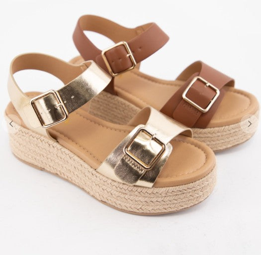 Gold Platform Sandal