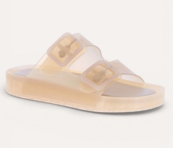 Nude Jelly Strap Sandals