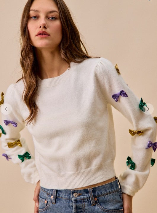 Mardi Bow Sweater