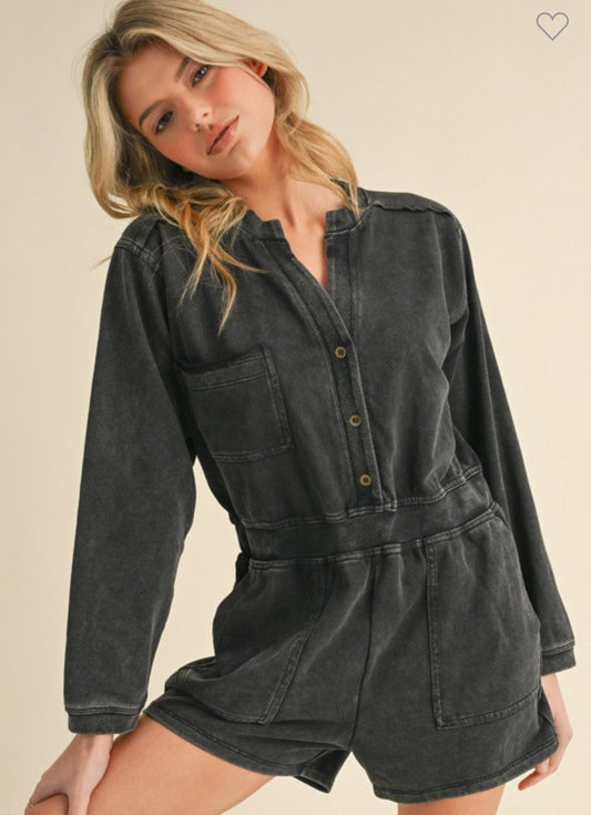 Washed Cotton Jumpsuit