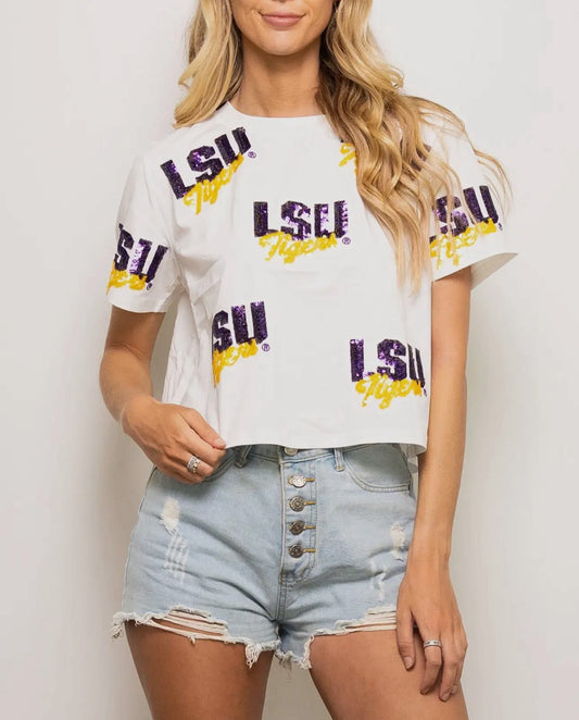 Sparkle City Licensed LSU Top