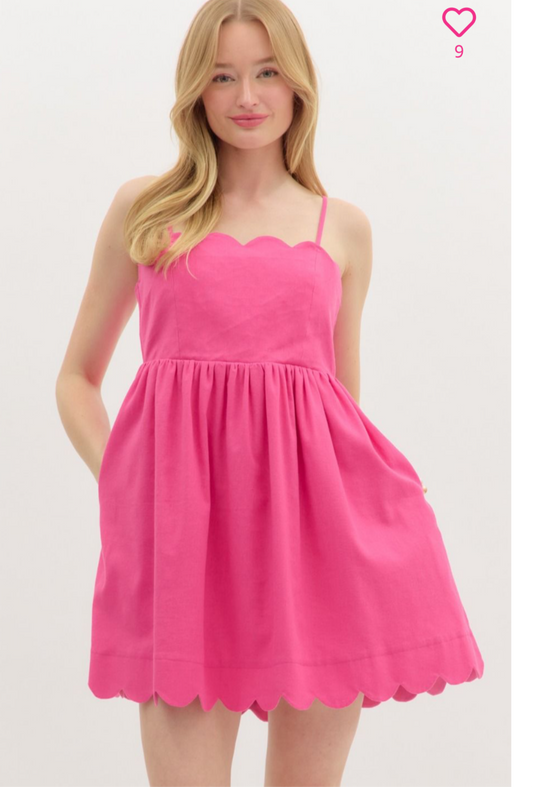 Pink Bow Back Dress