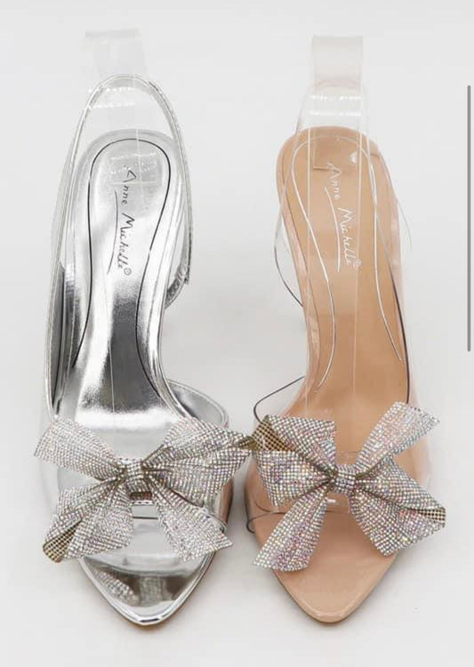 Nude Bow Heels