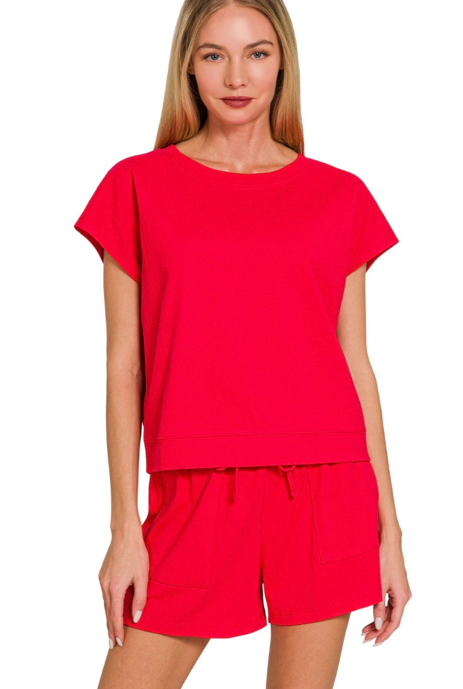 Red Short Set