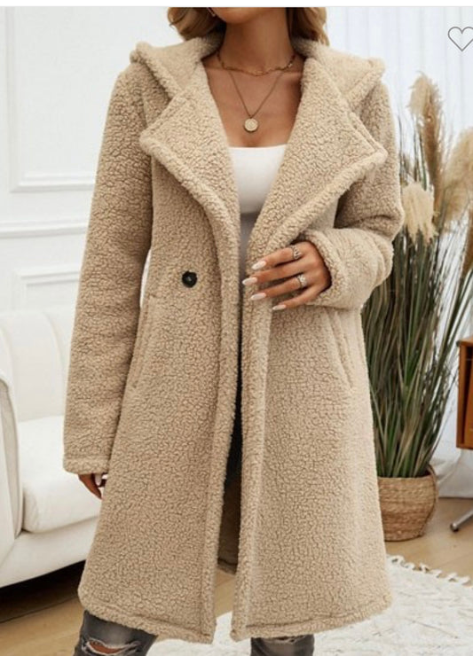 Fuzzy Fleece Coat