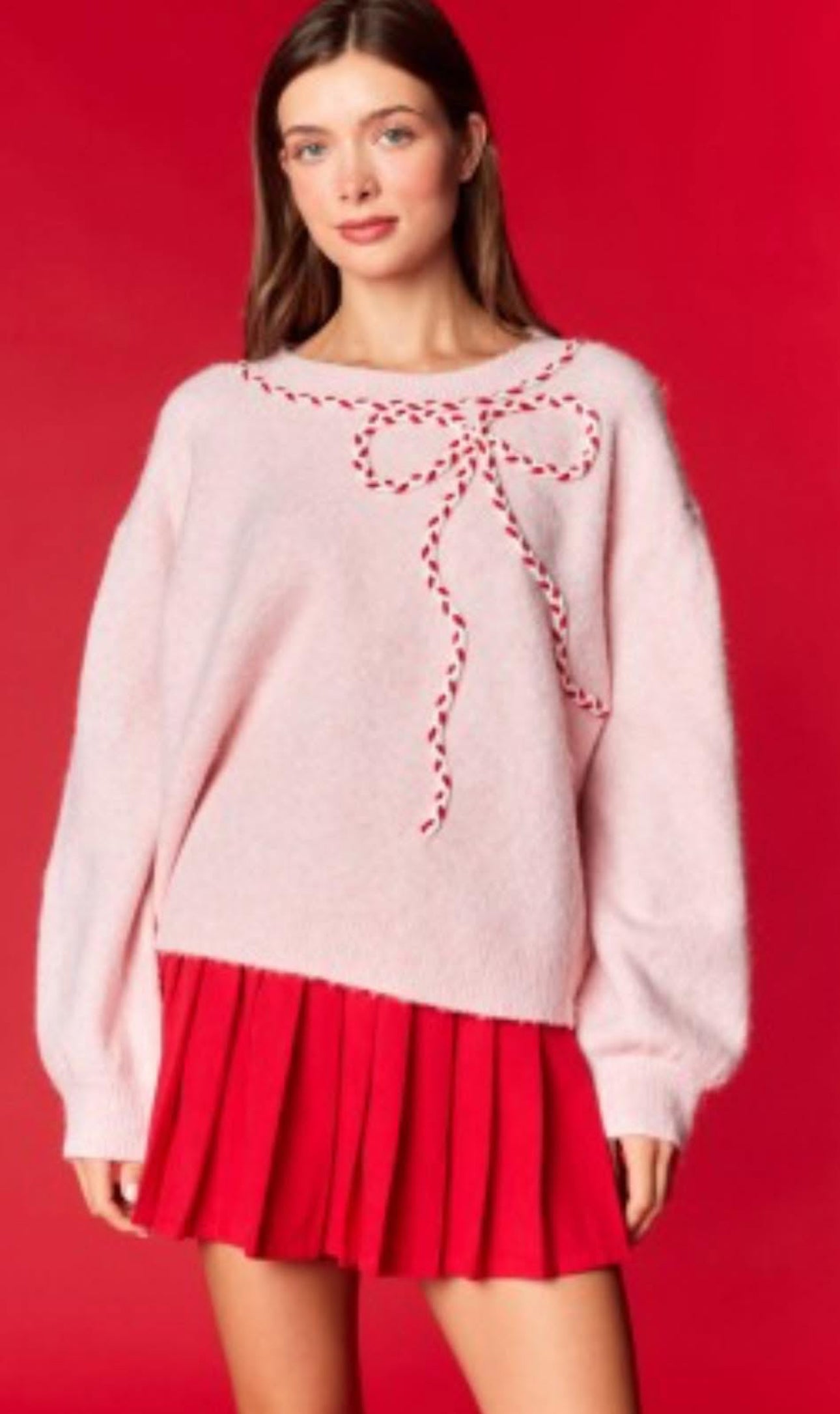 Bow Christmas Sweater