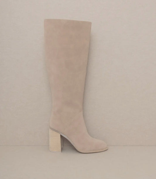 Knee High Block Heel Boot