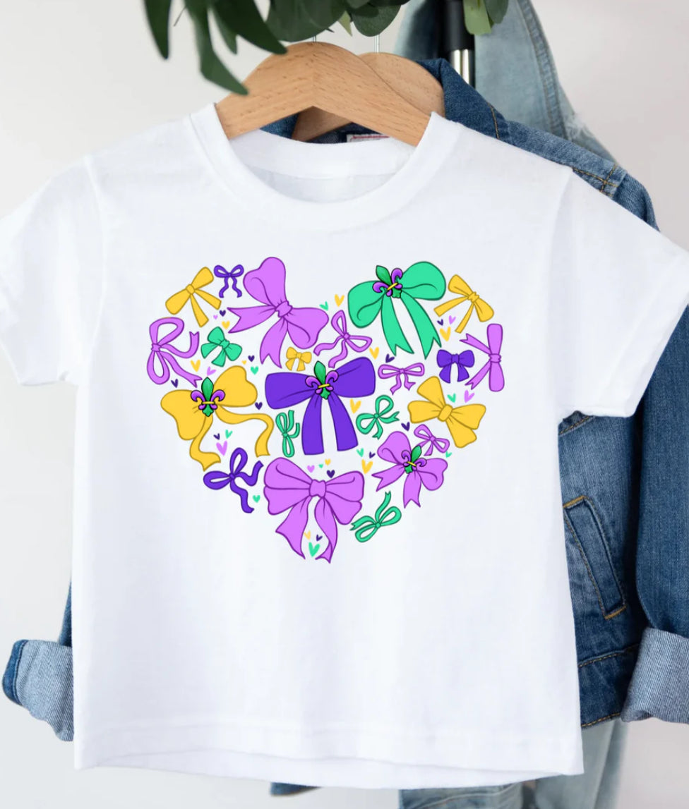 Mardi Gras Bow Tee