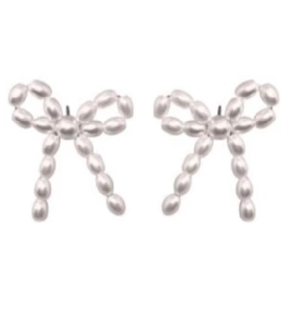 Pearl Bow Studs