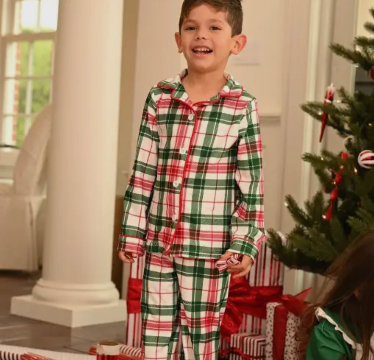 Children’s Christmas Plaid Pajamas