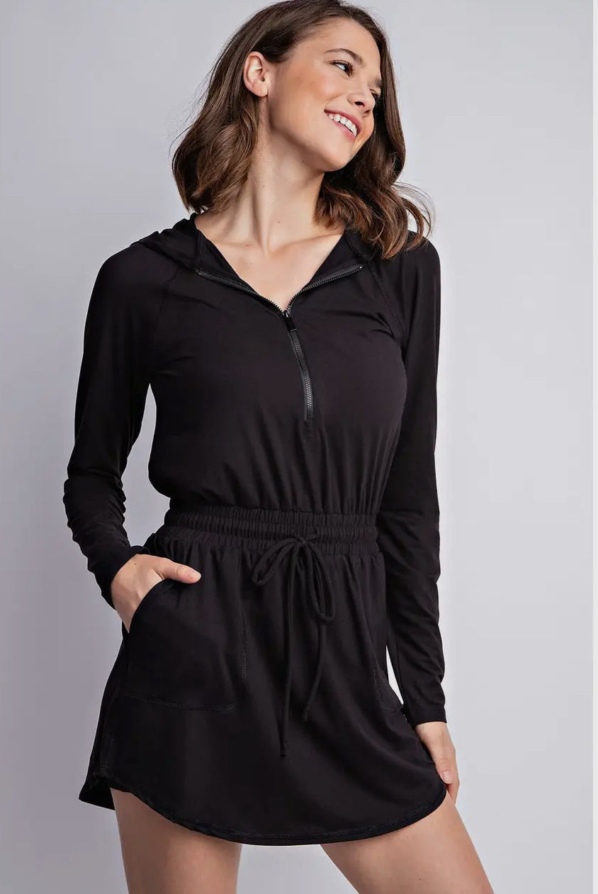 Buttery Soft Romper in Black