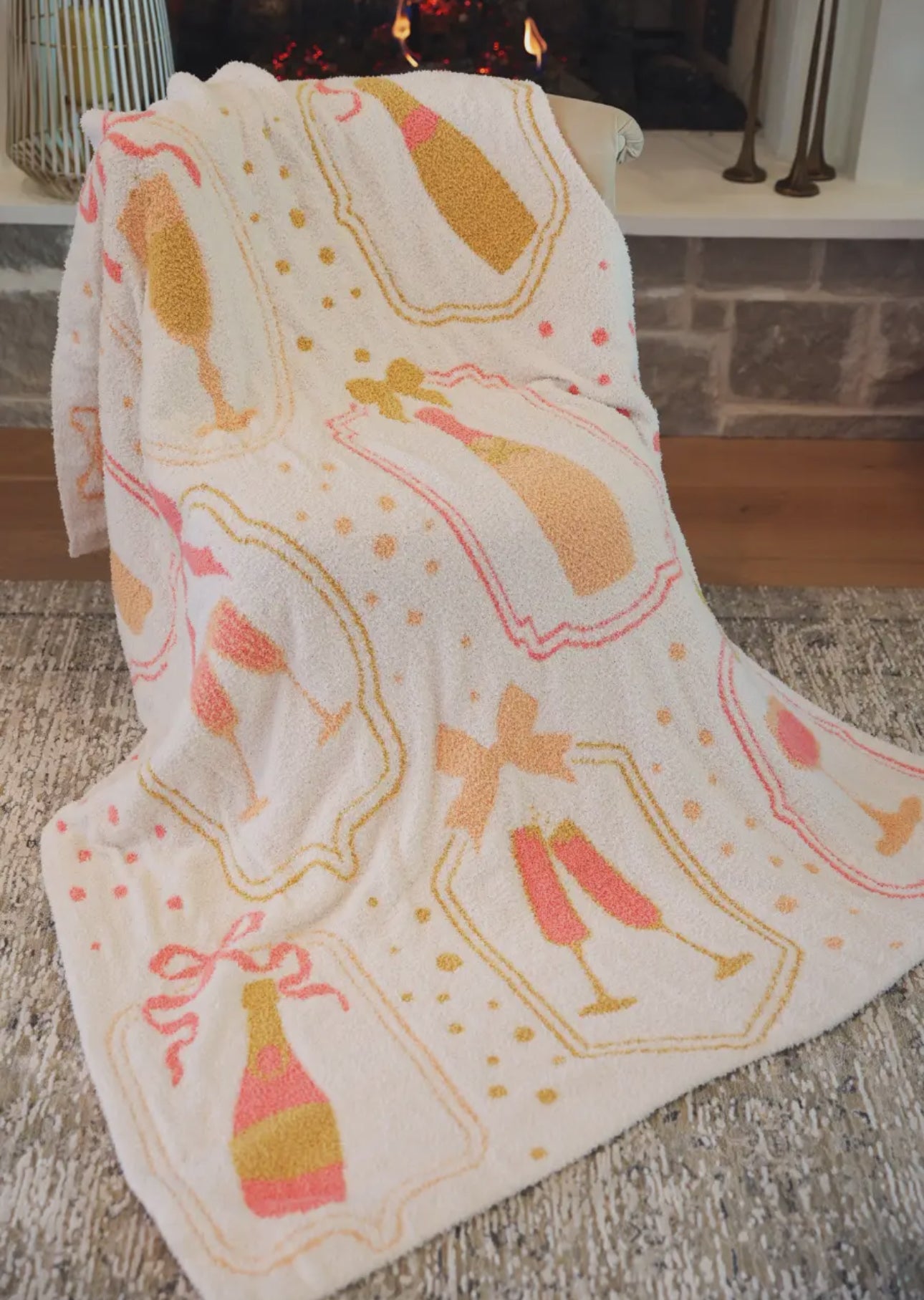 Pretty Champagne Throw