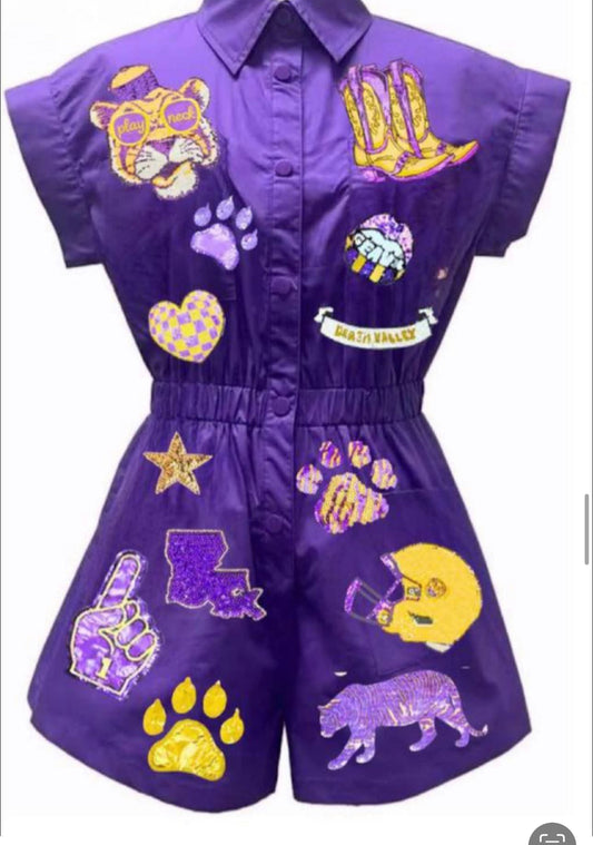 Sparkle LSU  romper