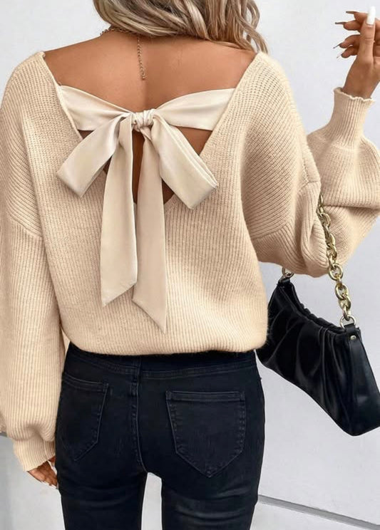 Bow Back Sweater