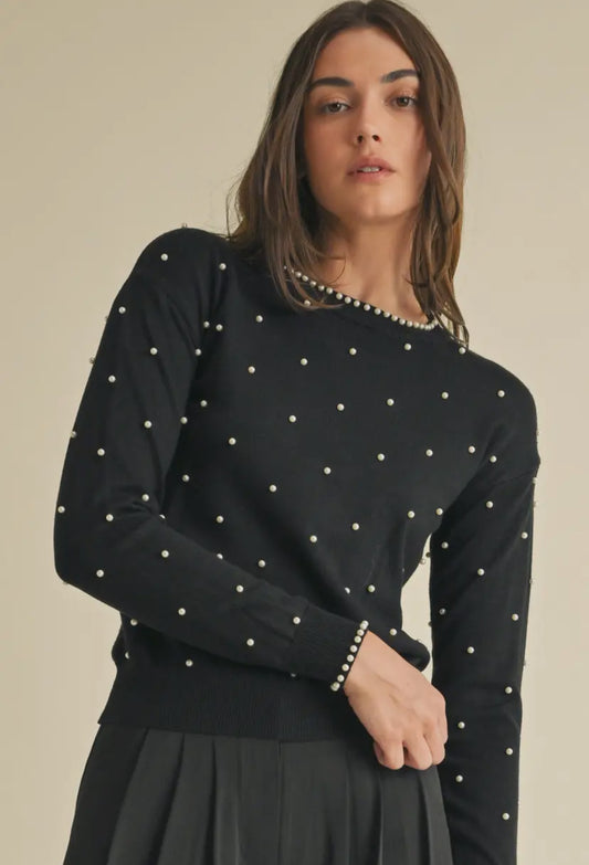 Pearl Embellished Sweater