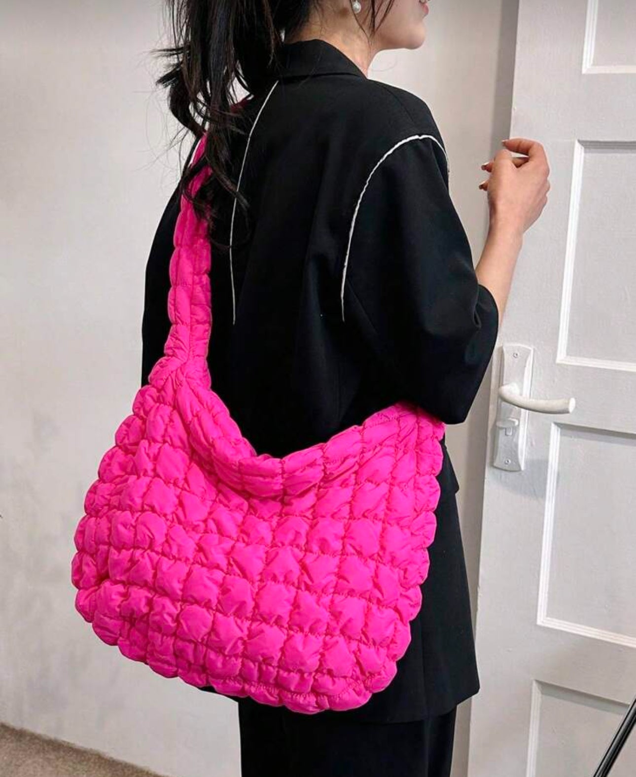 Quilted Hobo Bag