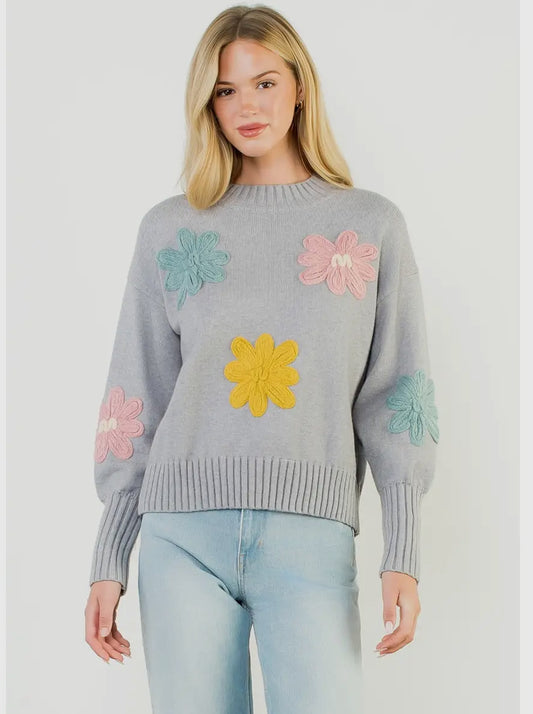 Floral sweater