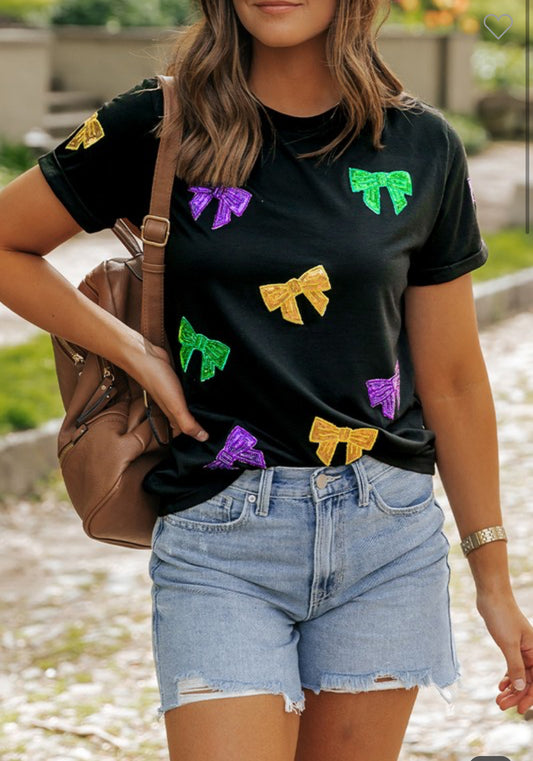 Sequin Bow Tee