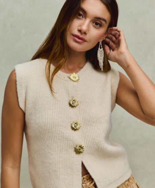 Ivory Sweater Vest