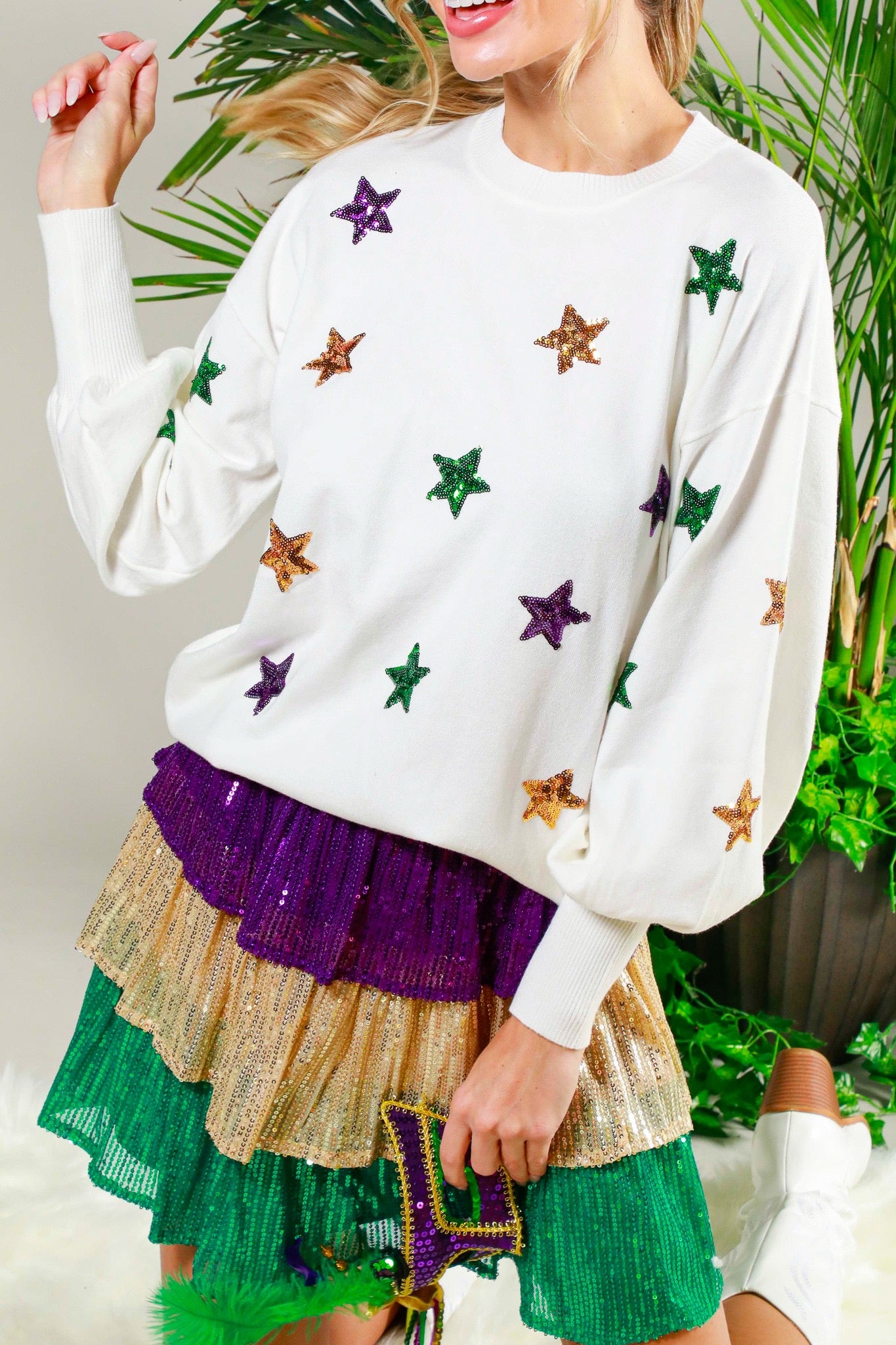 Sequin Star Top