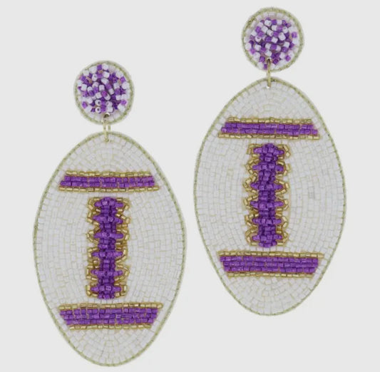 LSU Football Earrings
