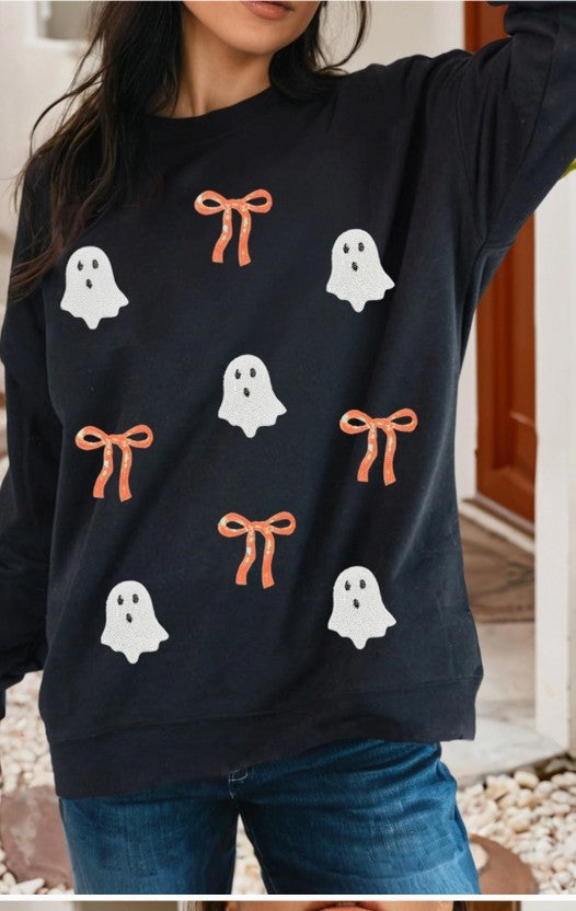 Spooky Bow Sweatshirt