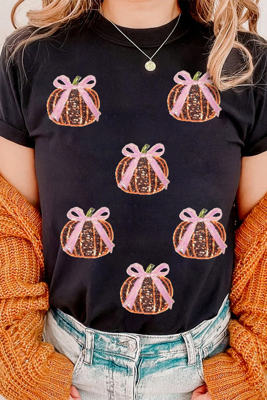 Pumpkin Bow Tee