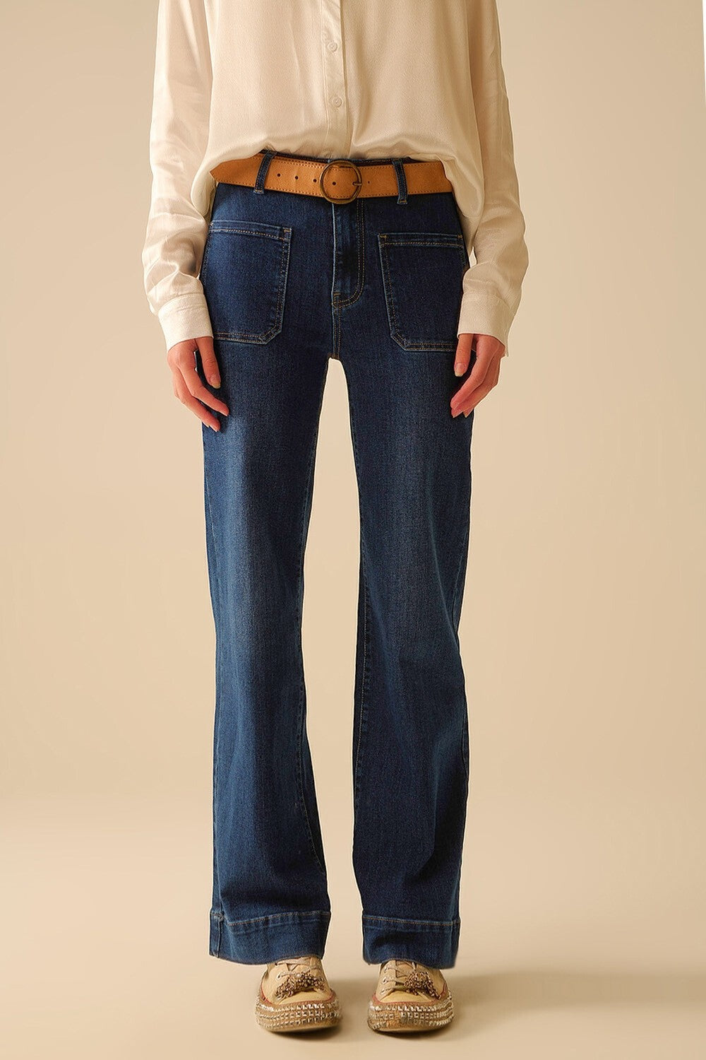 High Waist Wide Leg Jeans